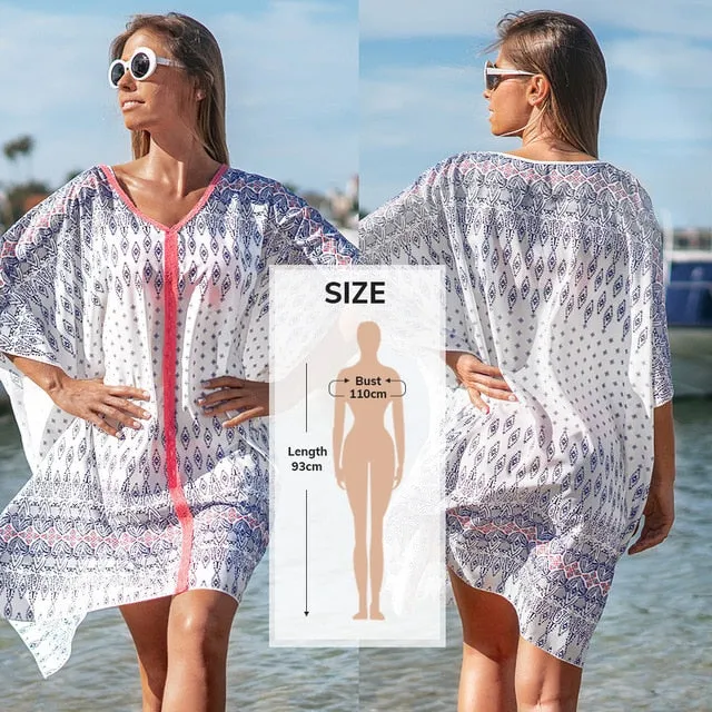 2021 Summer Sexy Beach Dress Crochet Bikini Cover Up with Fringe Trim One Size