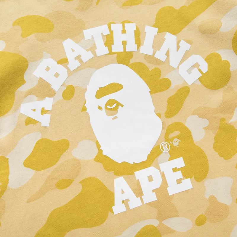 A Bathing Ape Color Camo College Tee - Yellow