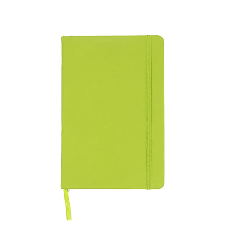 A5 Notebook with Elastic Band and Ribbon Bookmark