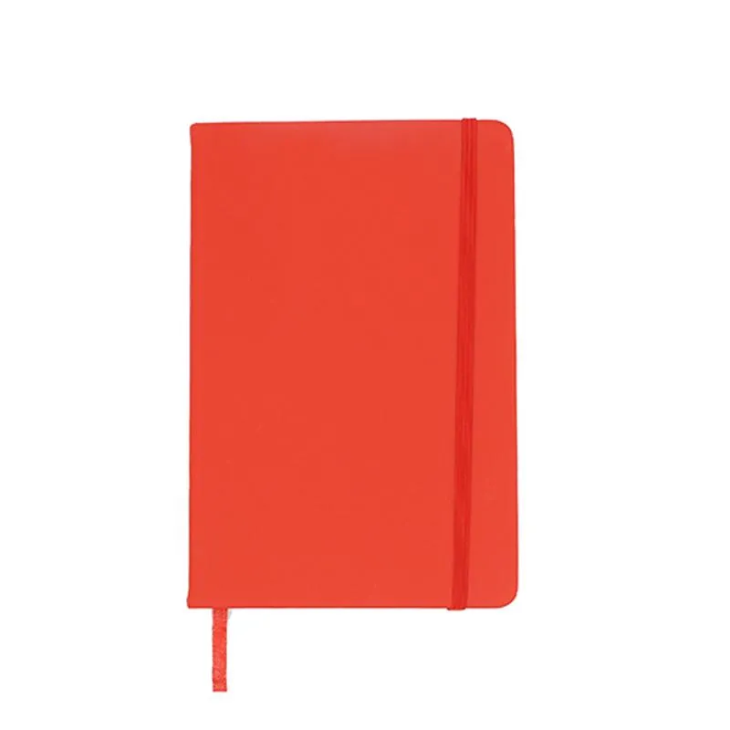 A5 Notebook with Elastic Band and Ribbon Bookmark