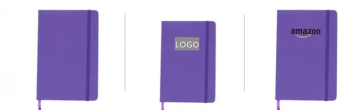 A5 Notebook with Elastic Band and Ribbon Bookmark