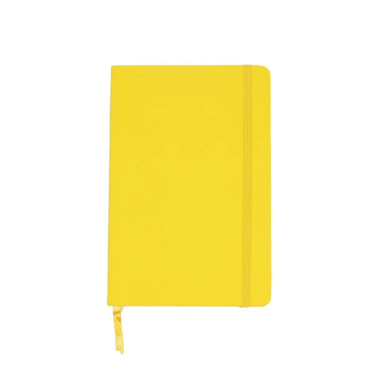 A5 Notebook with Elastic Band and Ribbon Bookmark