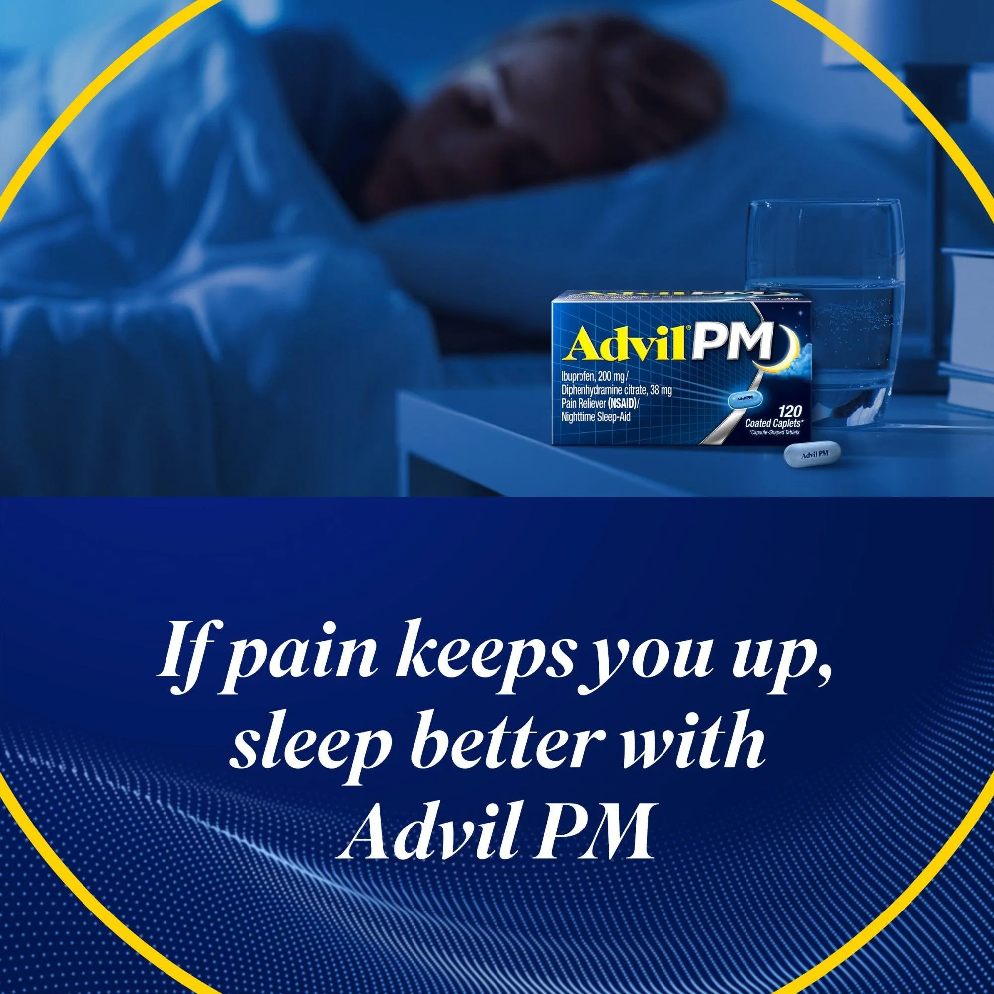 Advil PM Pain Reliever & Nighttime Sleep Aid Coated Caplets - 80 ct.