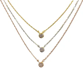Amy Layered Bezel Necklace