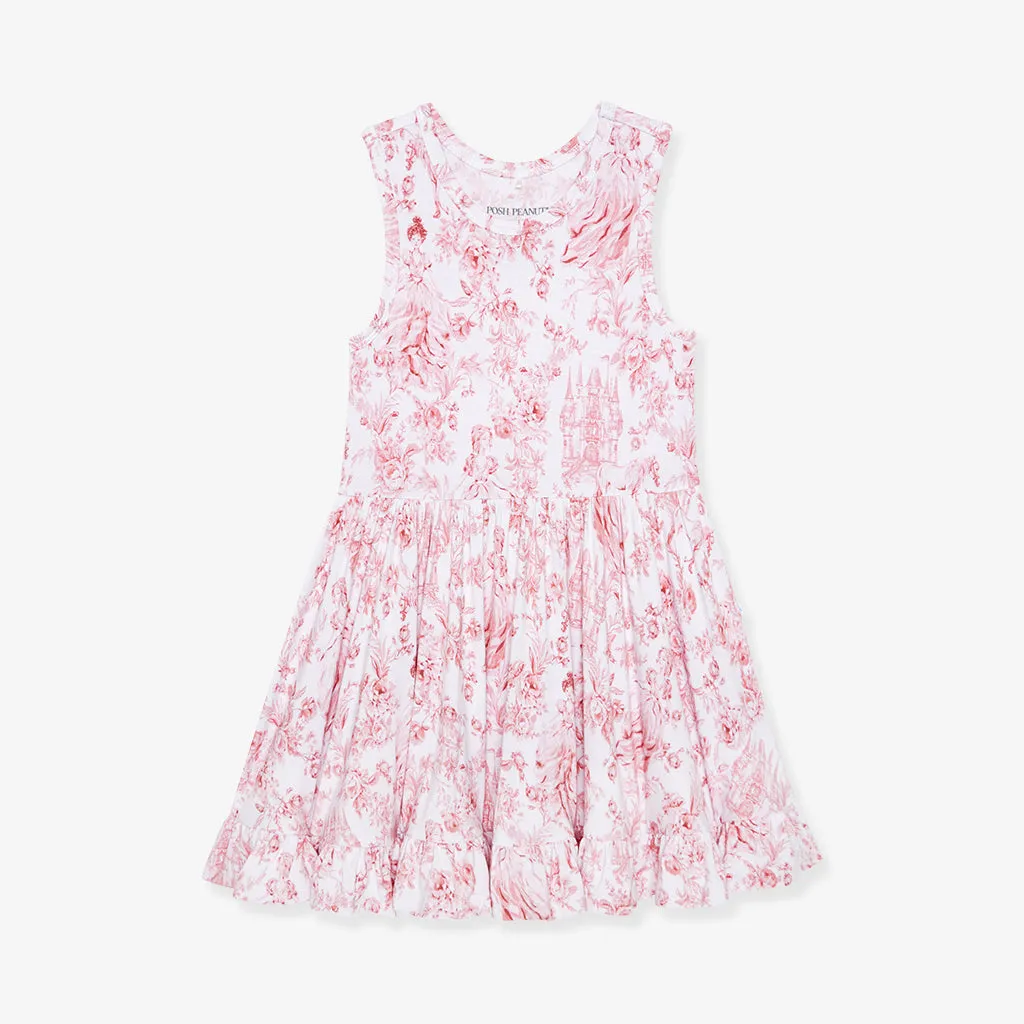 Antoinette Racerback Ruffled Twirl Dress