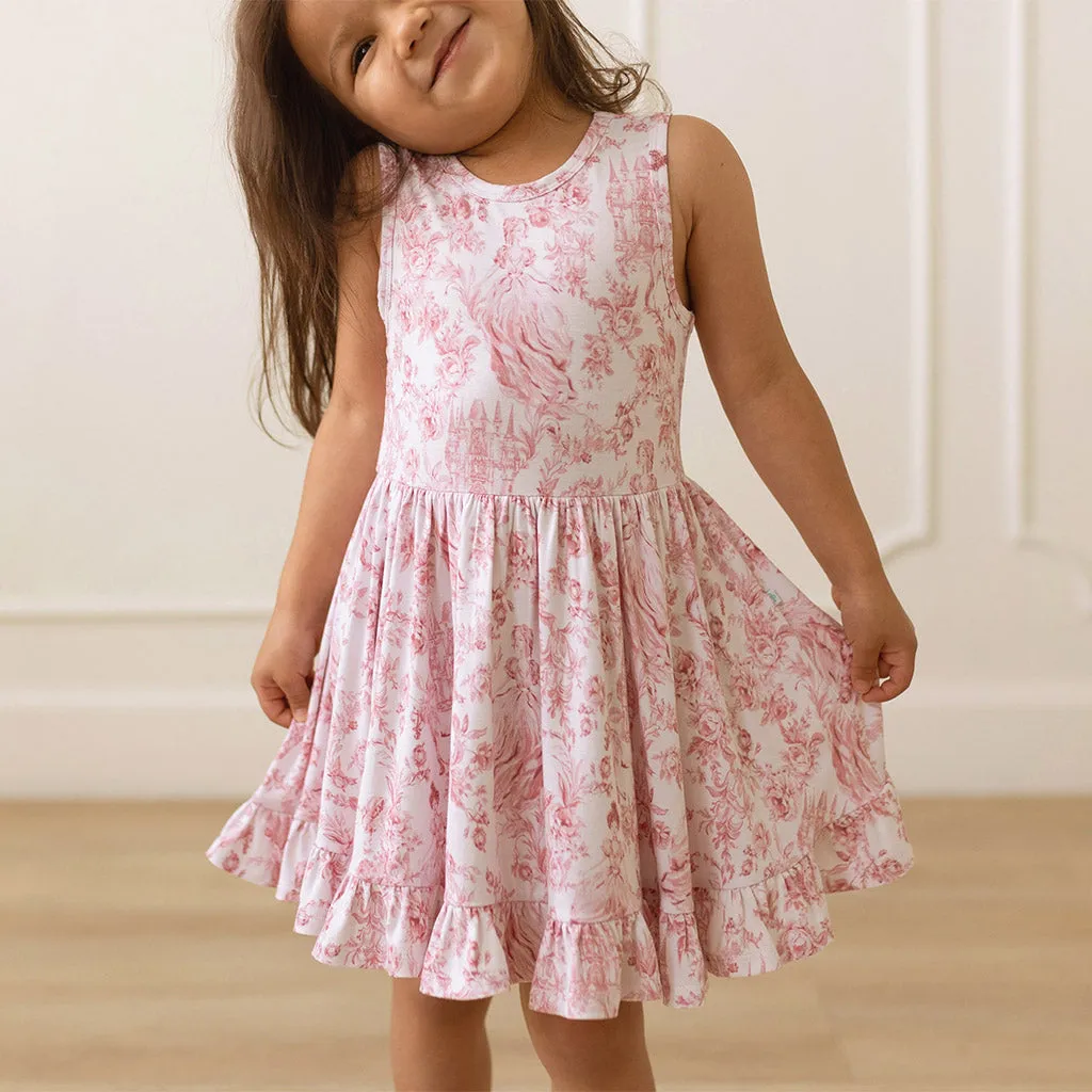 Antoinette Racerback Ruffled Twirl Dress