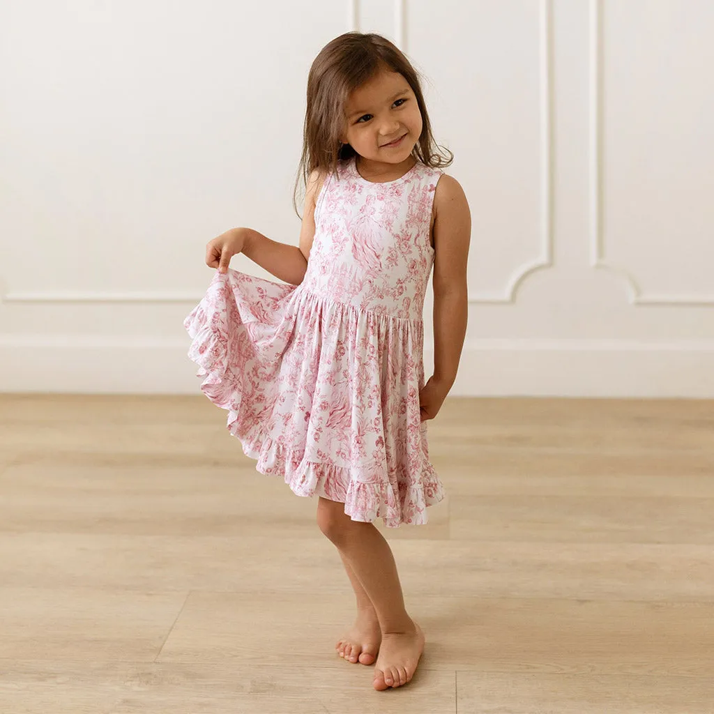 Antoinette Racerback Ruffled Twirl Dress