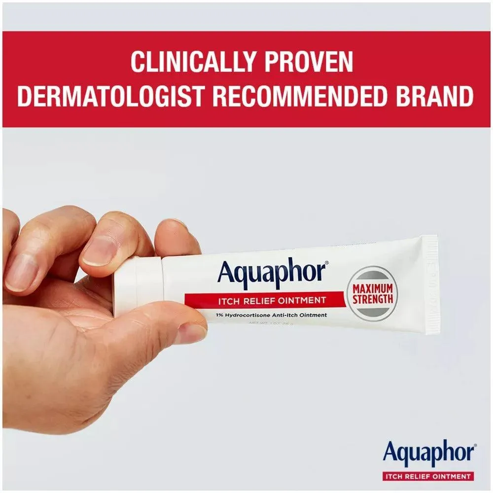Aquaphor 1% Hydrocortisone Itch Relief Ointment Unscented - 2oz