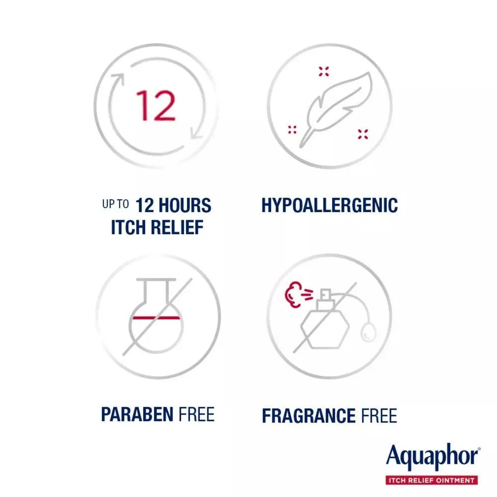 Aquaphor 1% Hydrocortisone Itch Relief Ointment Unscented - 2oz