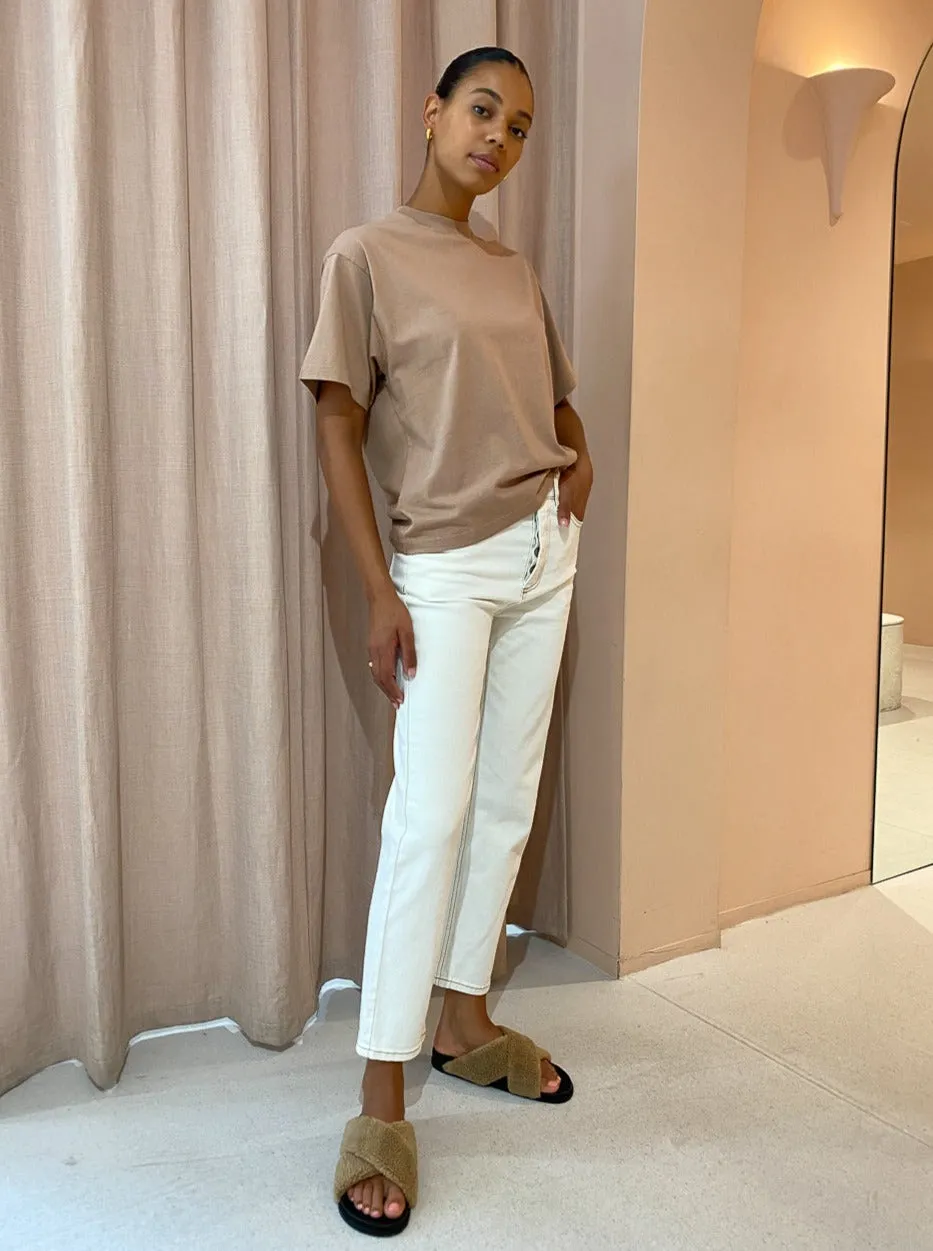 Assembly Label Oversized Tee in Sand