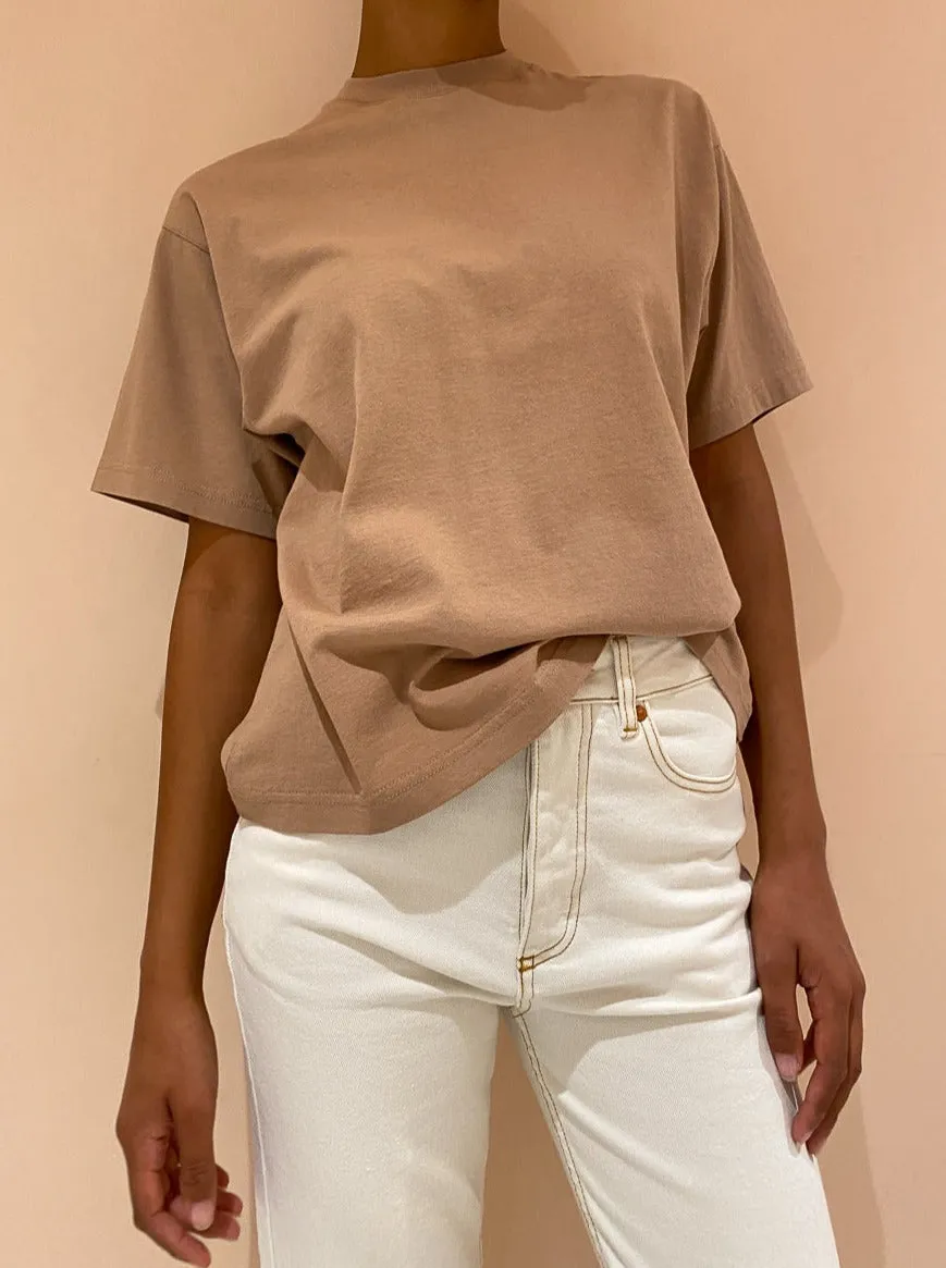 Assembly Label Oversized Tee in Sand