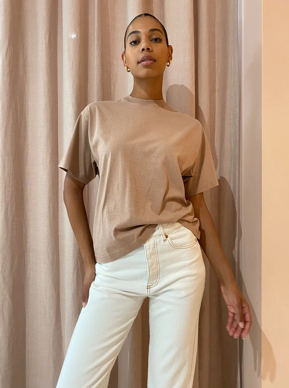 Assembly Label Oversized Tee in Sand
