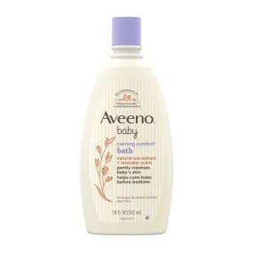 Aveeno Baby Calming Comfort Bath, Body & Hair Wash, Lavender and Vanilla Scent - 18oz