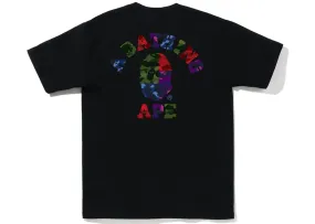BAPE Color Camo Crazy College Ats Tee  Black