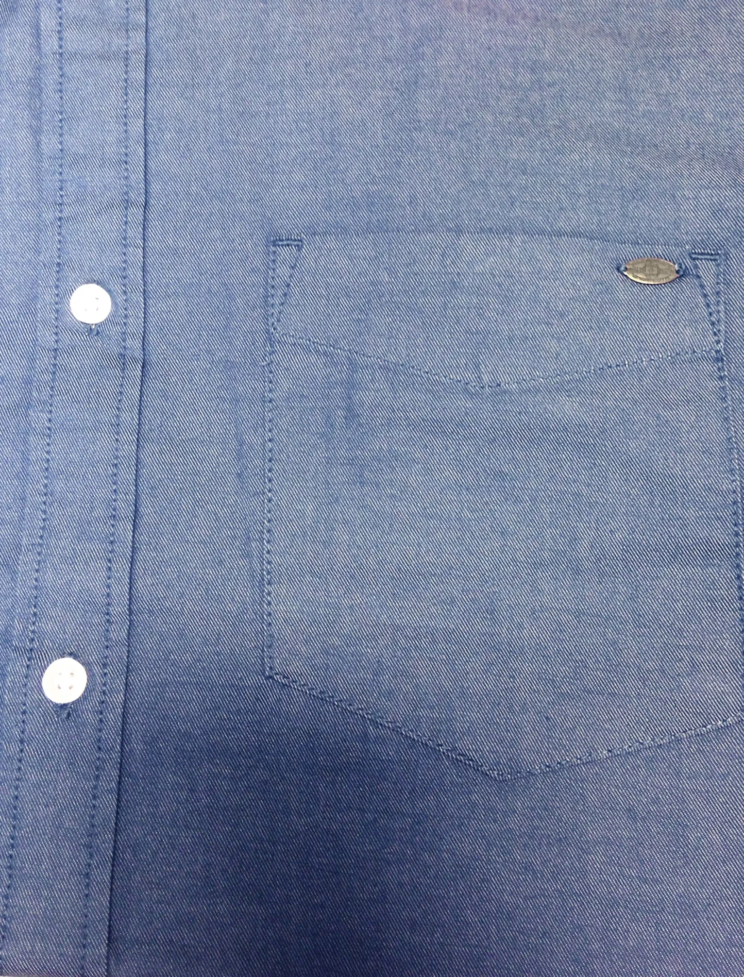 Barkley Cotton Twill Shirt in Dark Denim - Tokyo Laundry