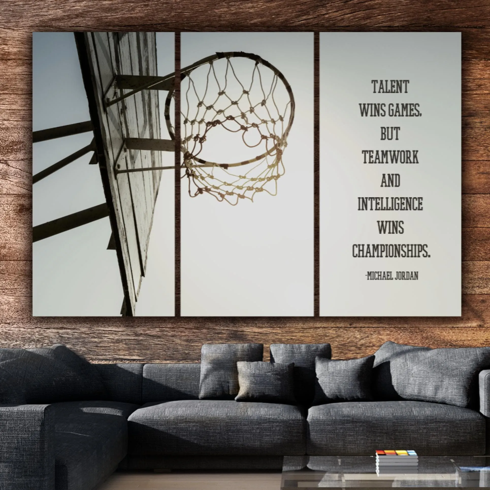Basketball Hoops Canvas Wall Art