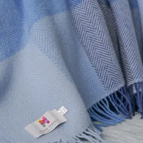 Blue Square Merino & Cashmere Blanket