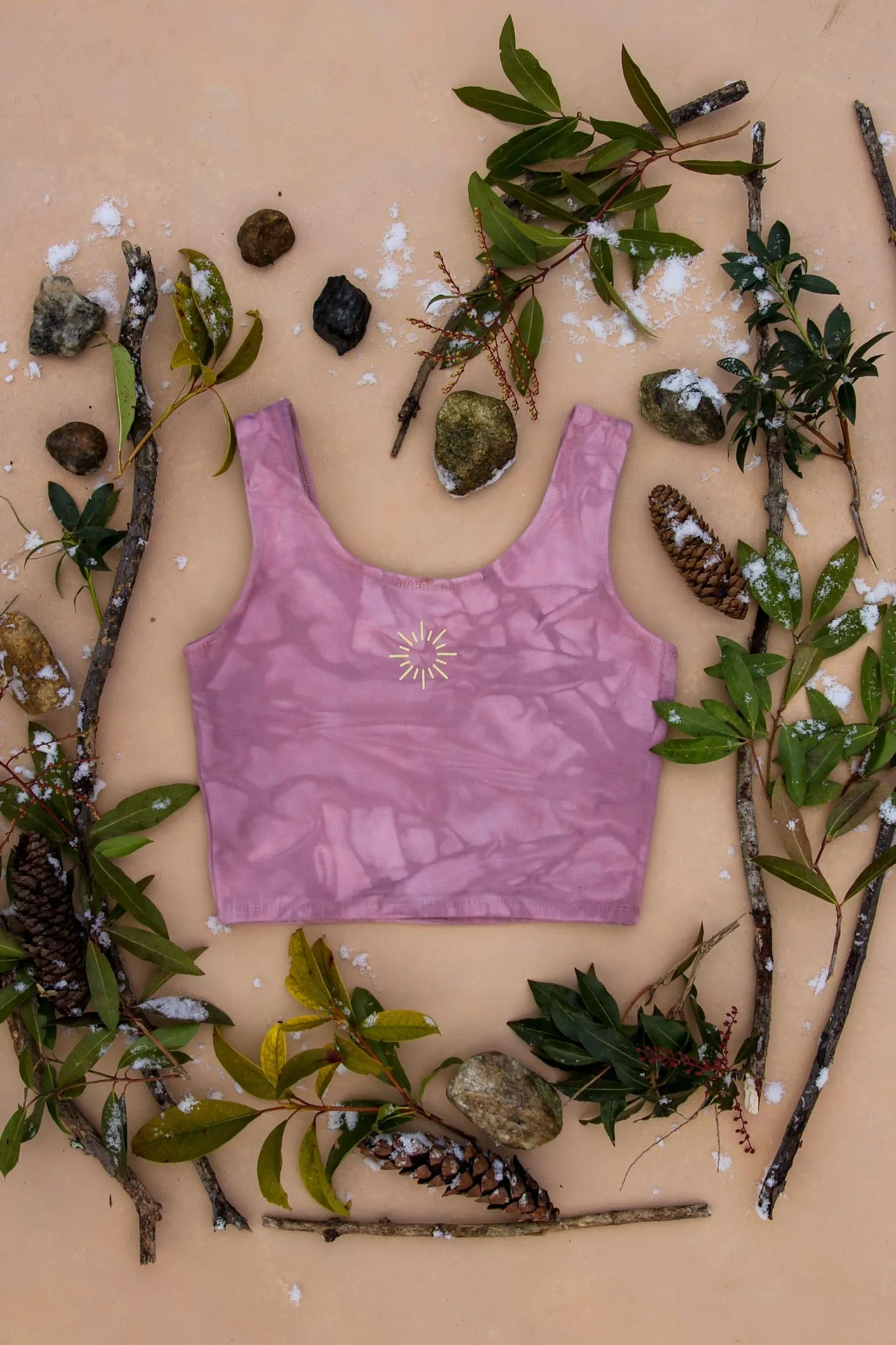 Celestial Orchid Organic Cotton Bra Top
