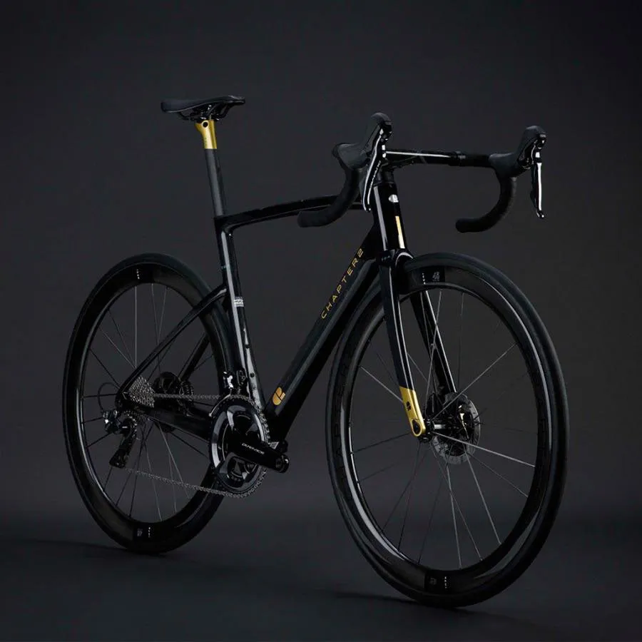 Chapter2 TOA Race Disc Brake Frameset - Black Gold