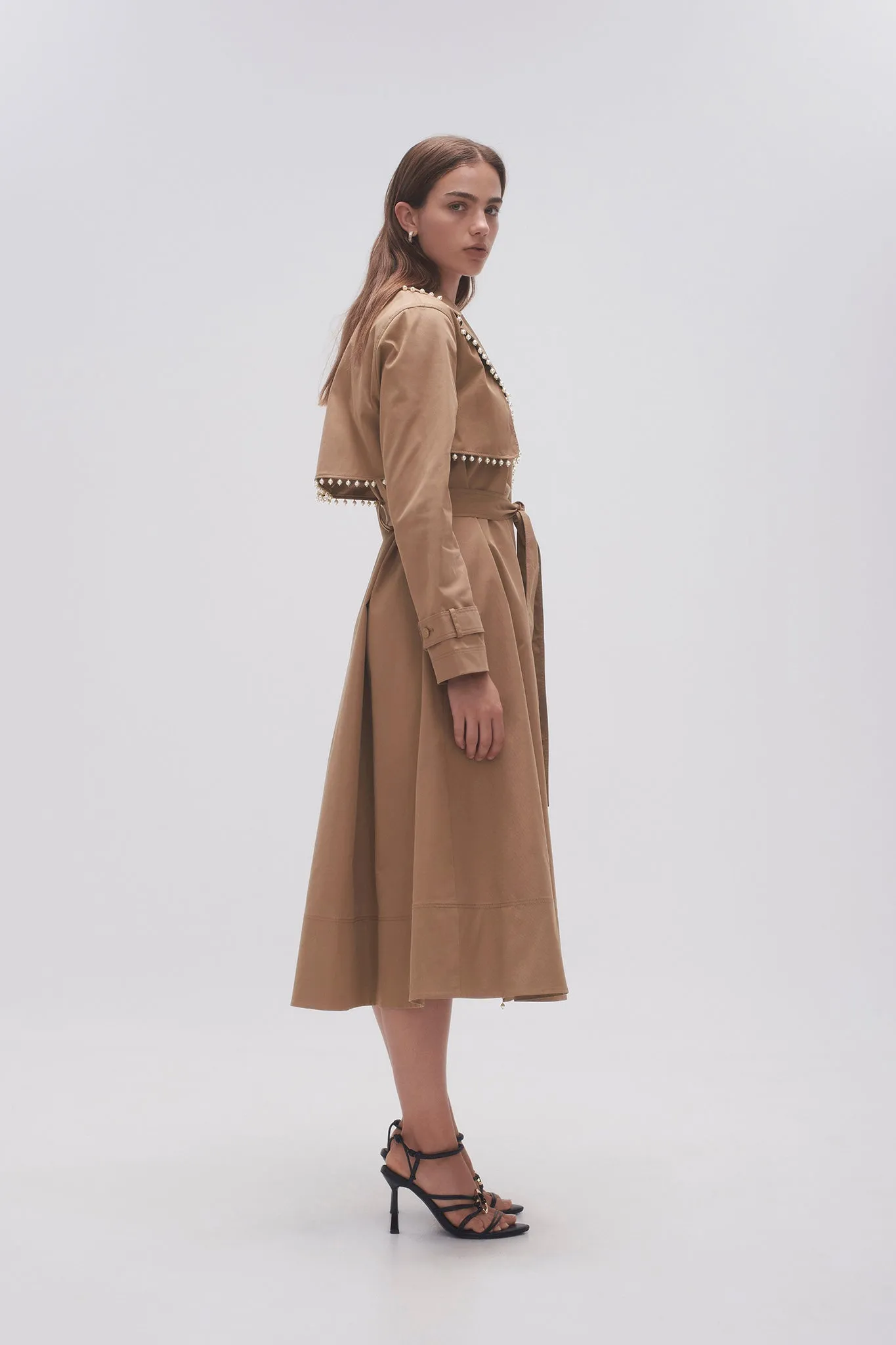 Constellation Pearl Trim Coat