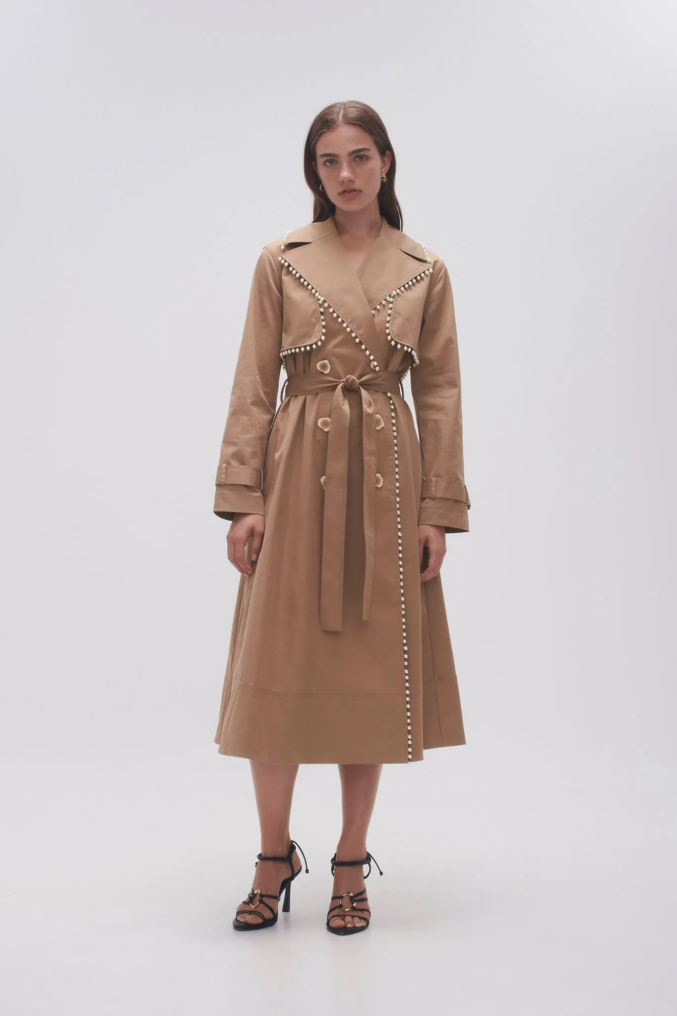 Constellation Pearl Trim Coat