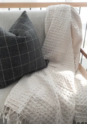 Corfu Honeycomb Throw - Clay