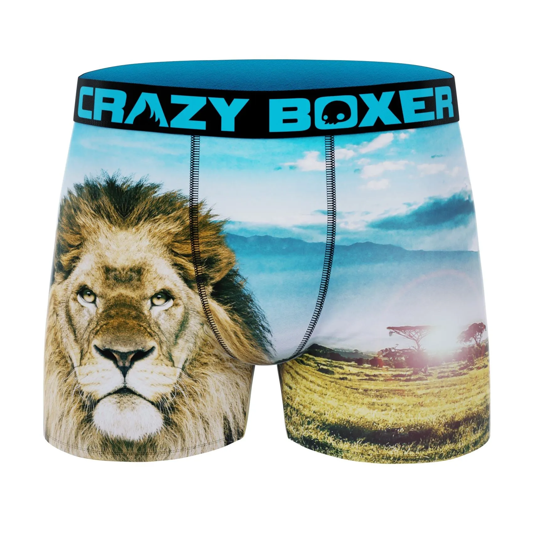 CRAZYBOXER Outdoor Lion Bear Men's Boxer Briefs (3 pack)
