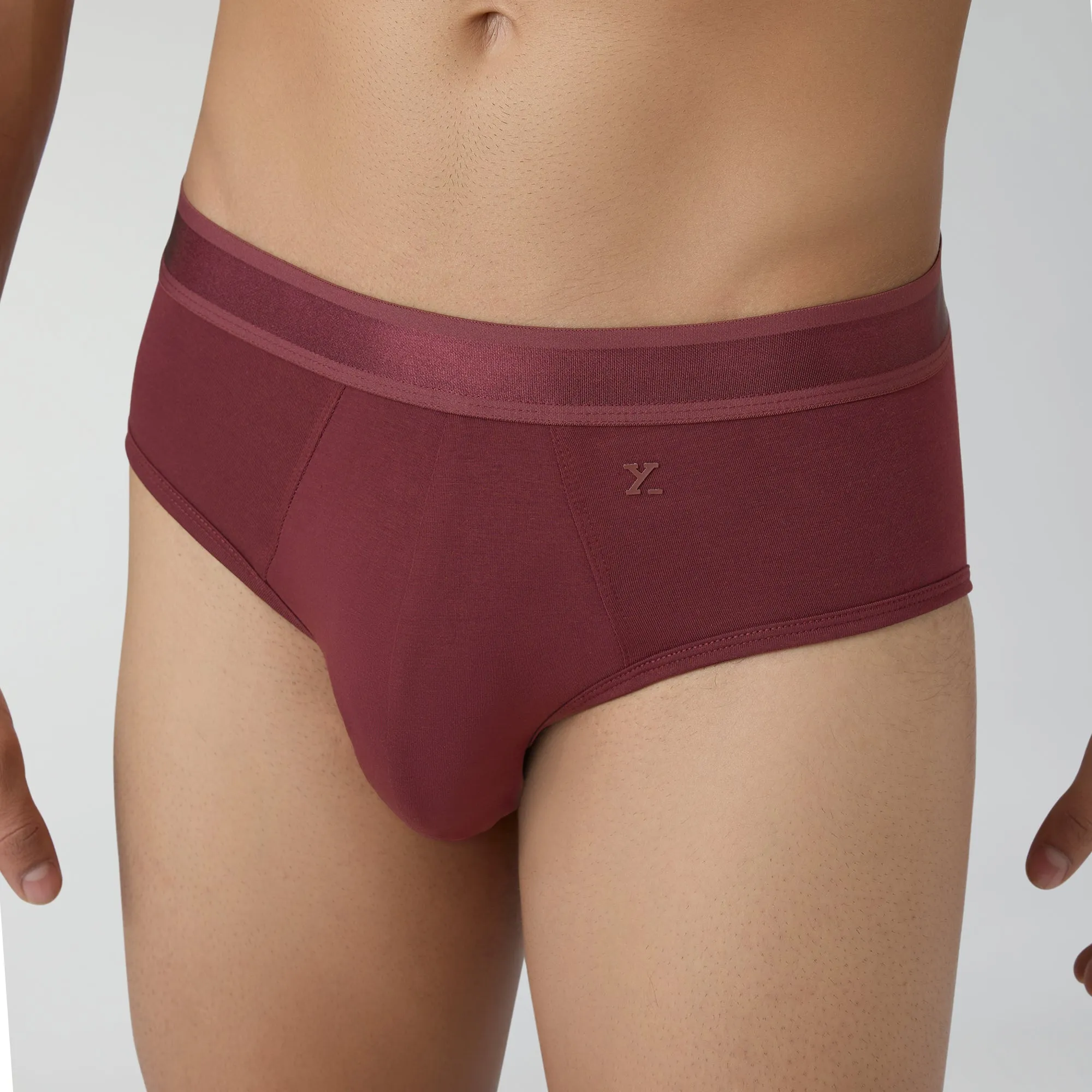 Crest Supima Modal Briefs Auburn Red