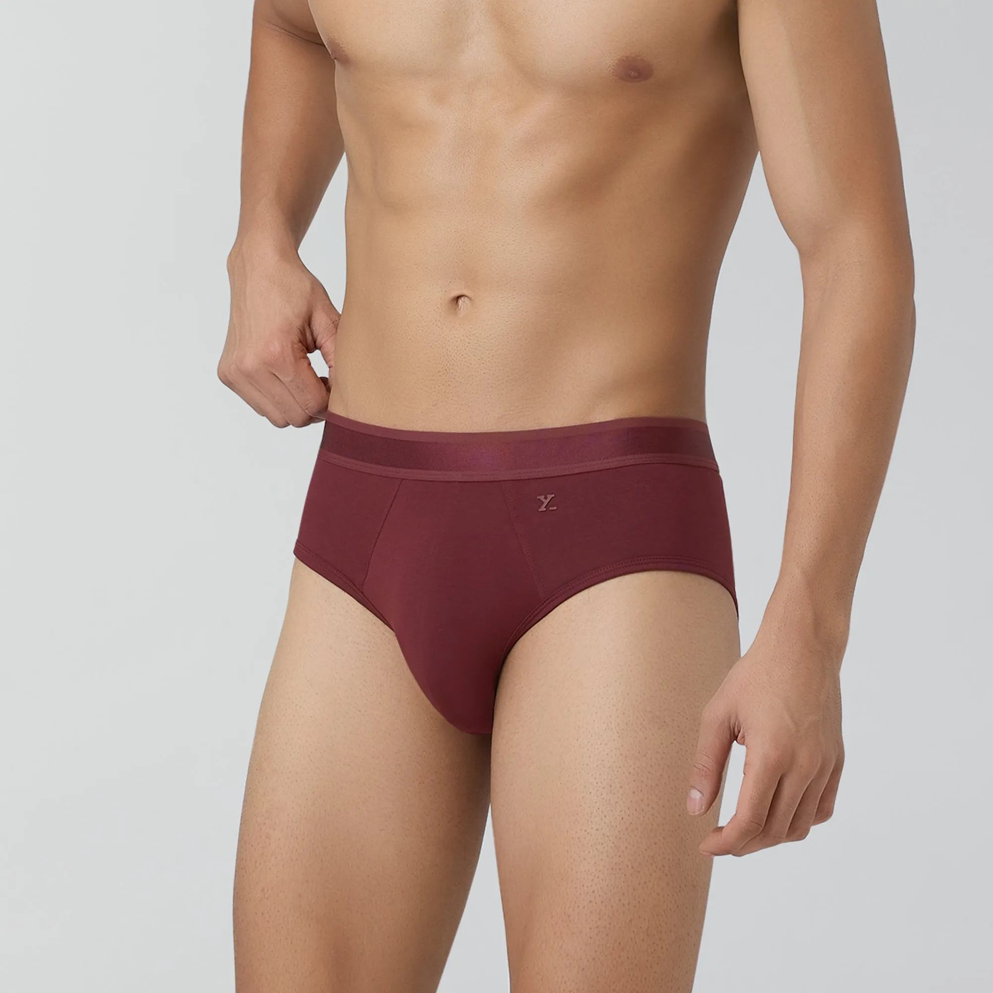 Crest Supima Modal Briefs Auburn Red