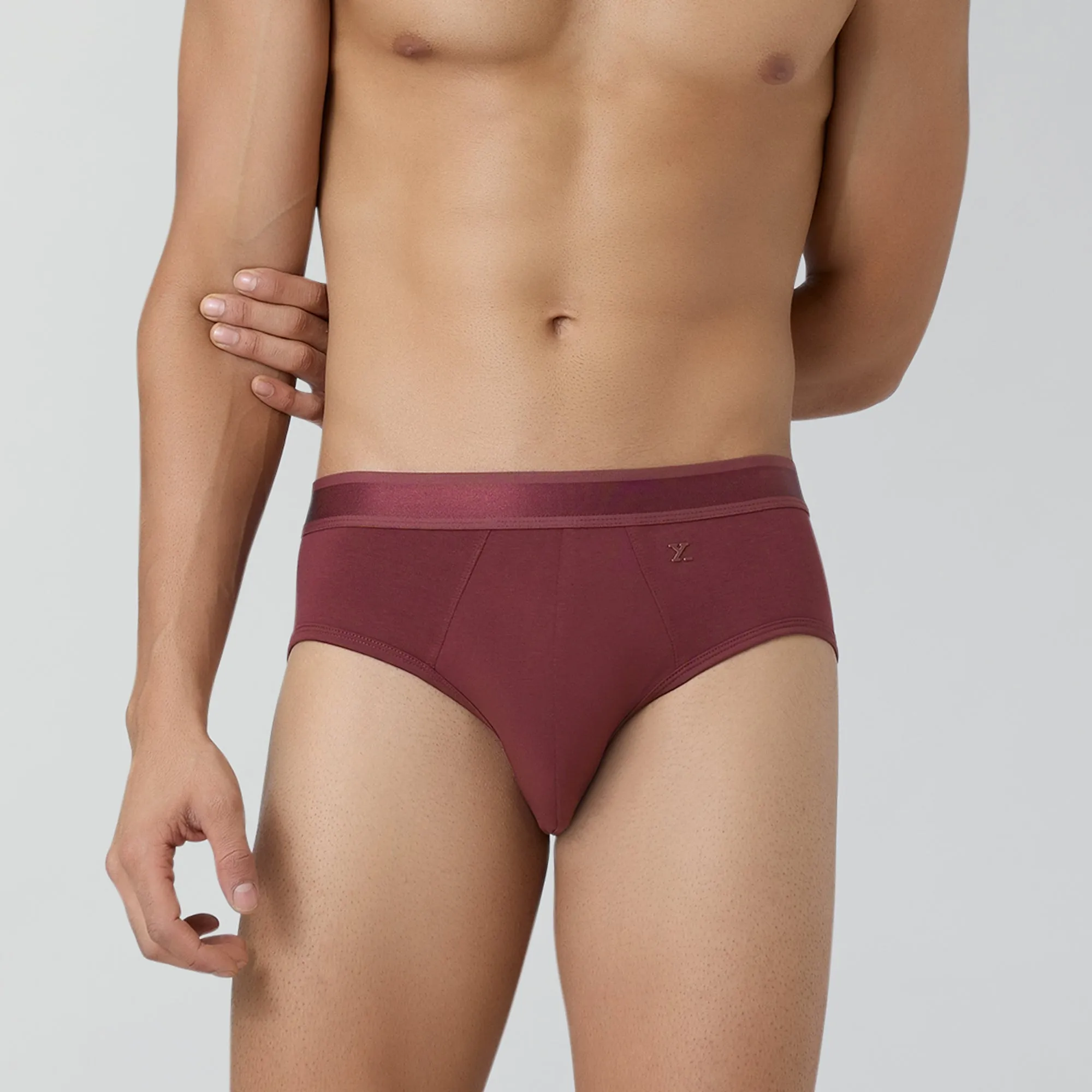 Crest Supima Modal Briefs Auburn Red