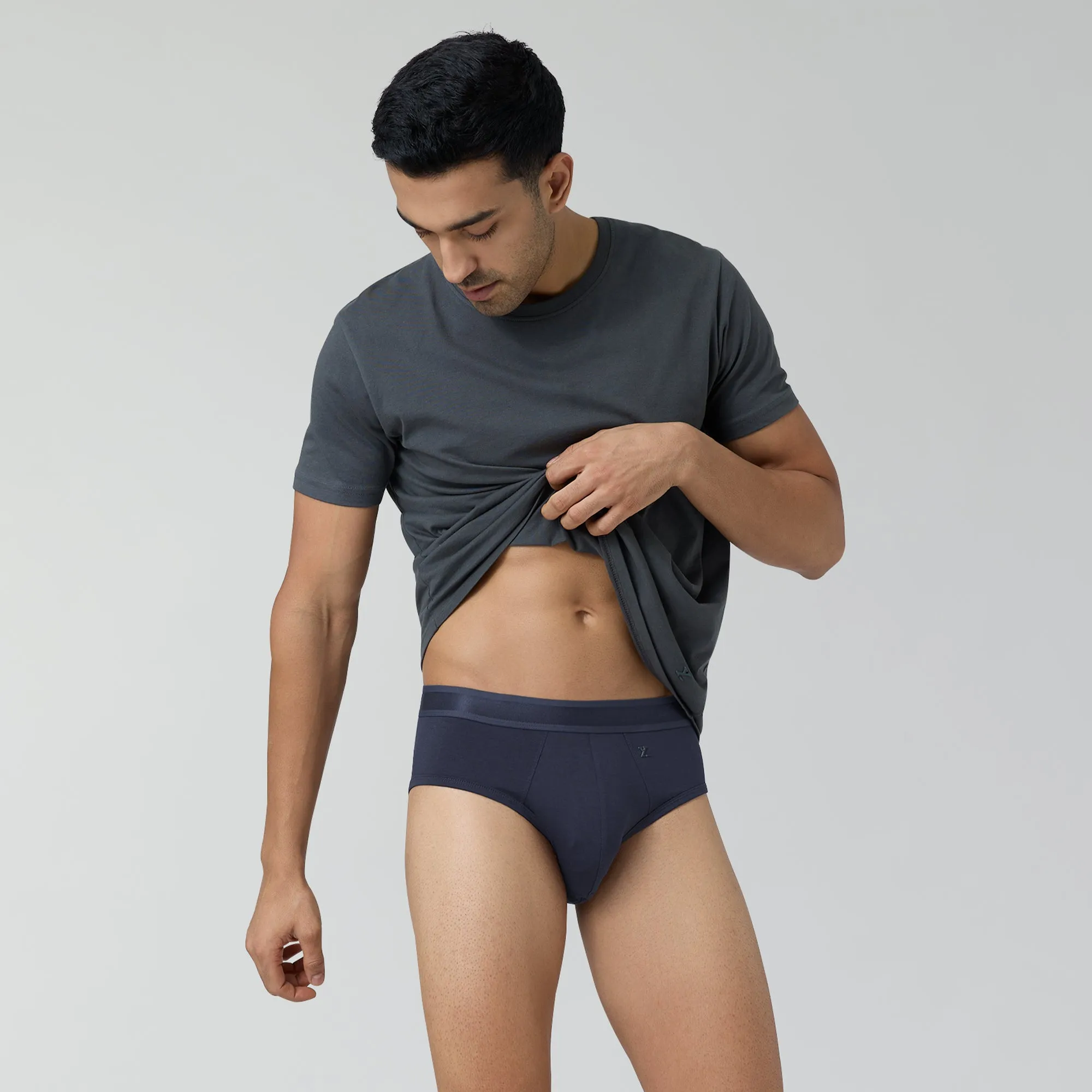 Crest Supima Modal Briefs Midnight Blue
