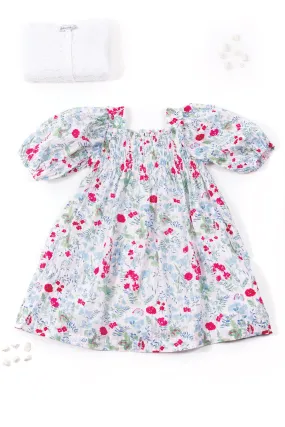 Dress - Magenta Flower Print