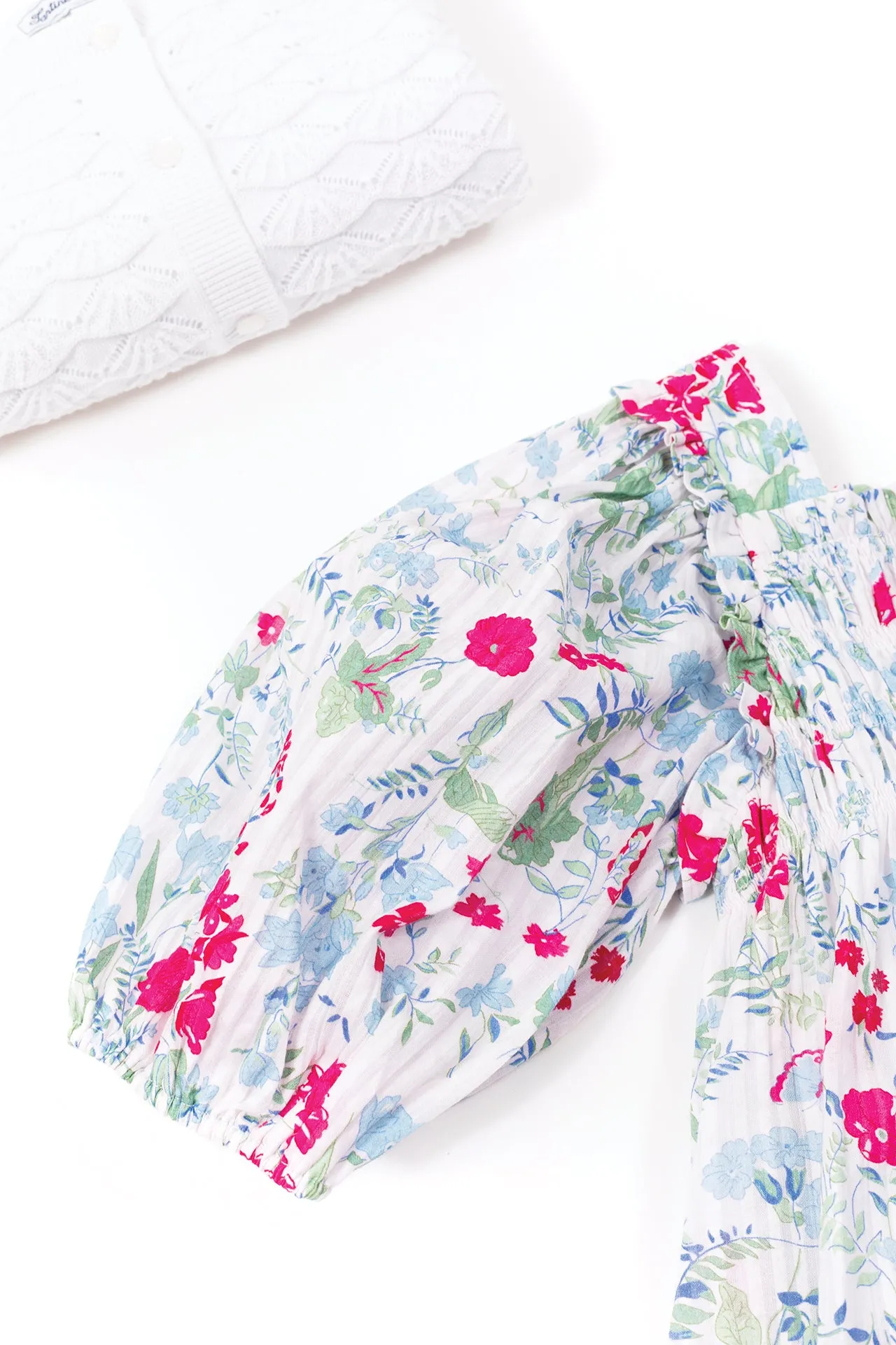 Dress - Magenta Flower Print