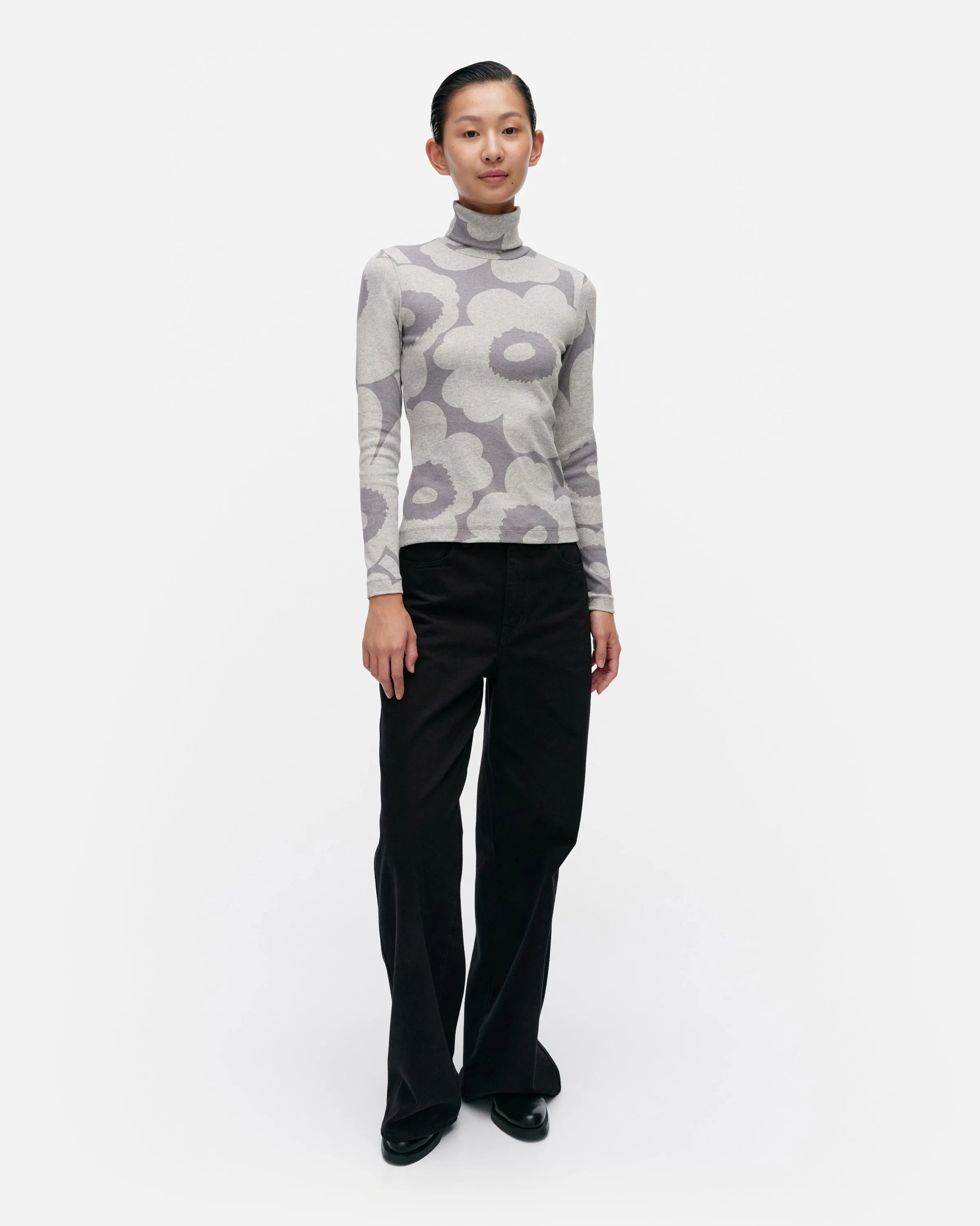 Emali Unikko Rib Turtleneck Jersey Top 59cm