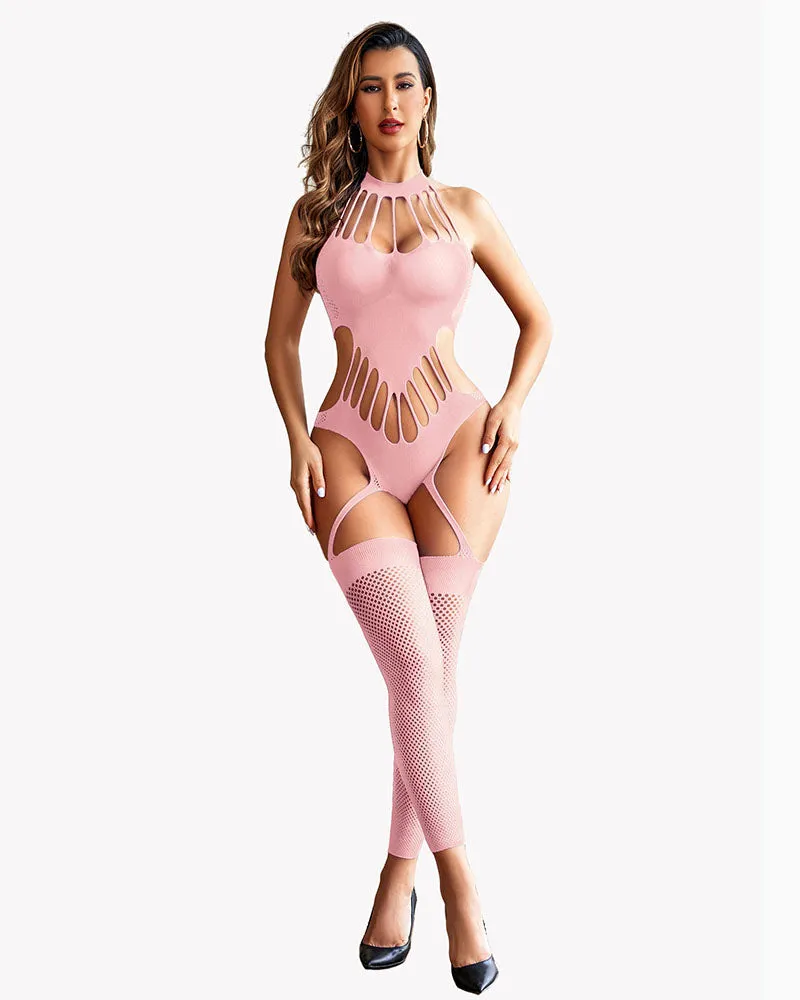 Fishnet Bodystocking Mesh Bodysuit