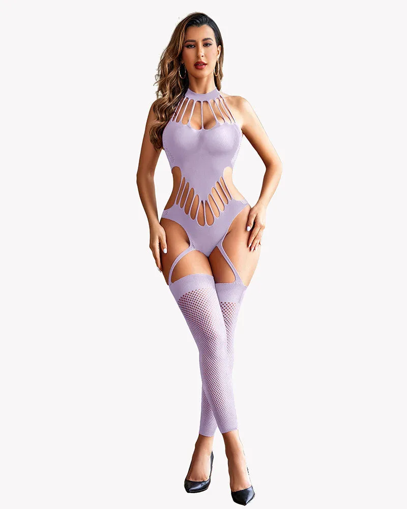 Fishnet Bodystocking Mesh Bodysuit