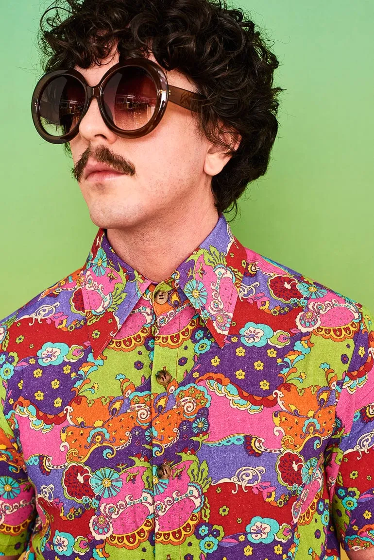 Get Back Psychedelic Shirt - SSA448 (UK XS S)