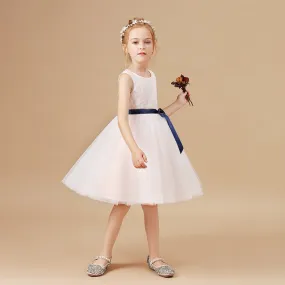 Girls Sleeveless Fancy Wedding Dress