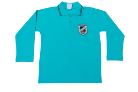 Golf Shirt Turq Long Sleeve EMB - Star High