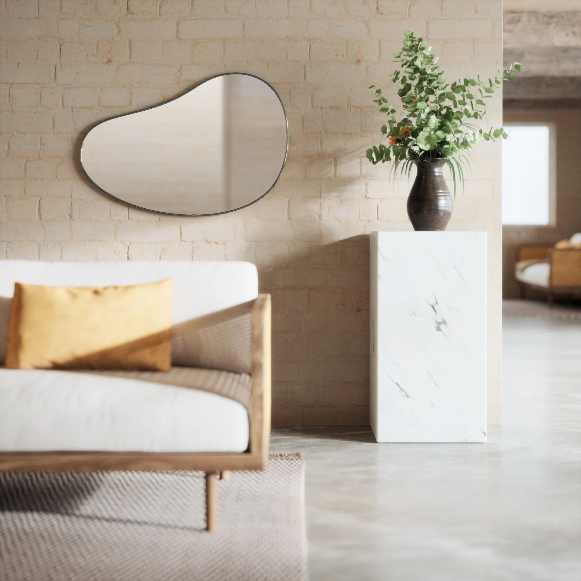Hubba Pebble Wall Mirror