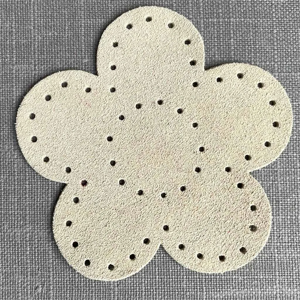 Joe's Toes Big Suede Flower Patches with punched holes