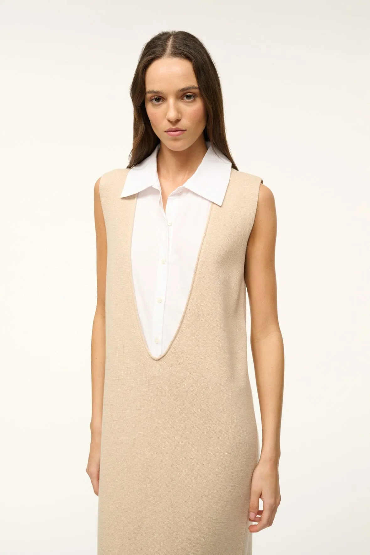 LESLIE DRESS | CAMEL WHITE