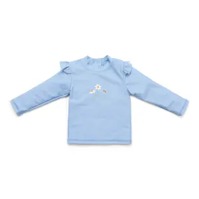 Little Dutch Long-Sleeve Rash Vest - Blue Daisies