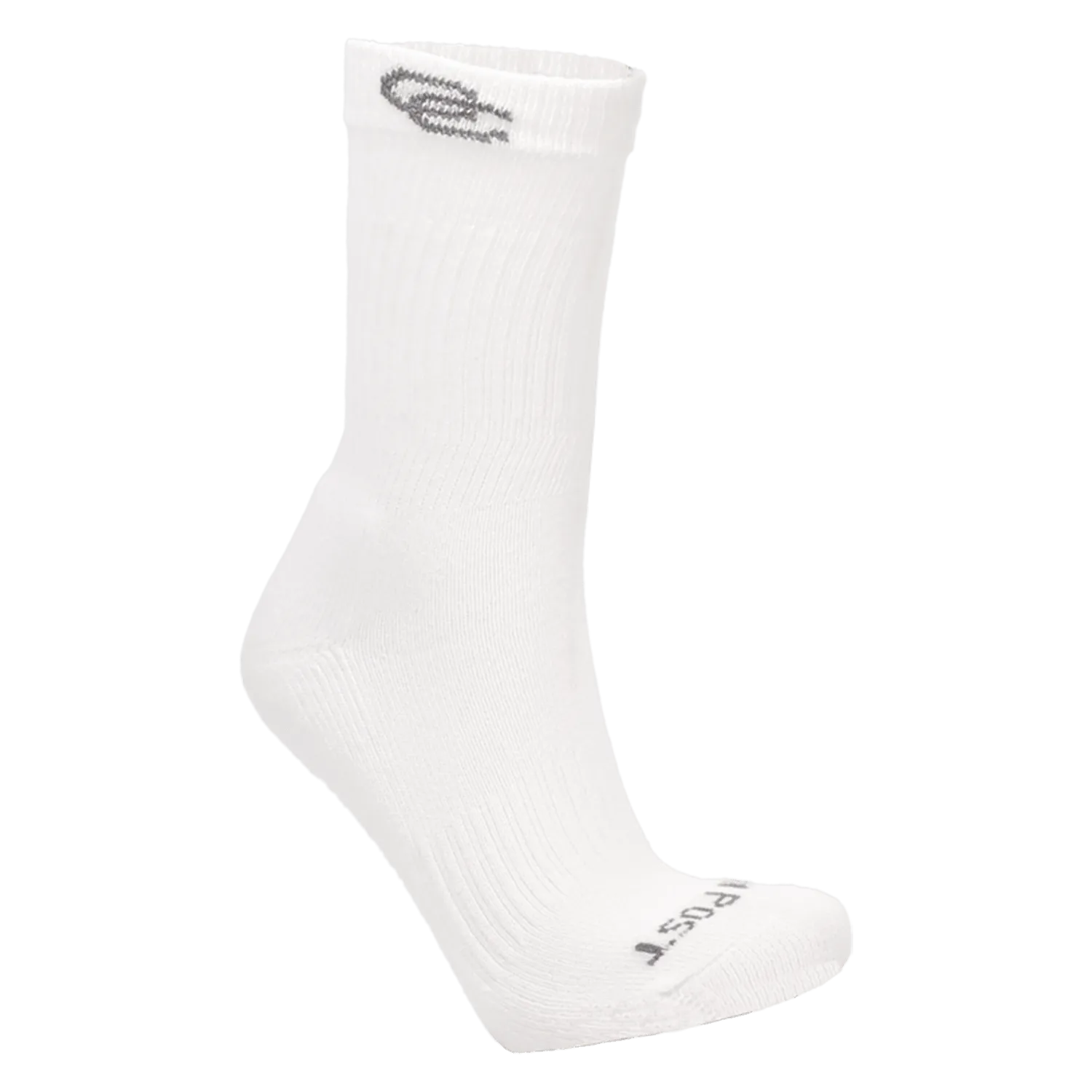MEN'S CREW LITE WHITE SOCKS