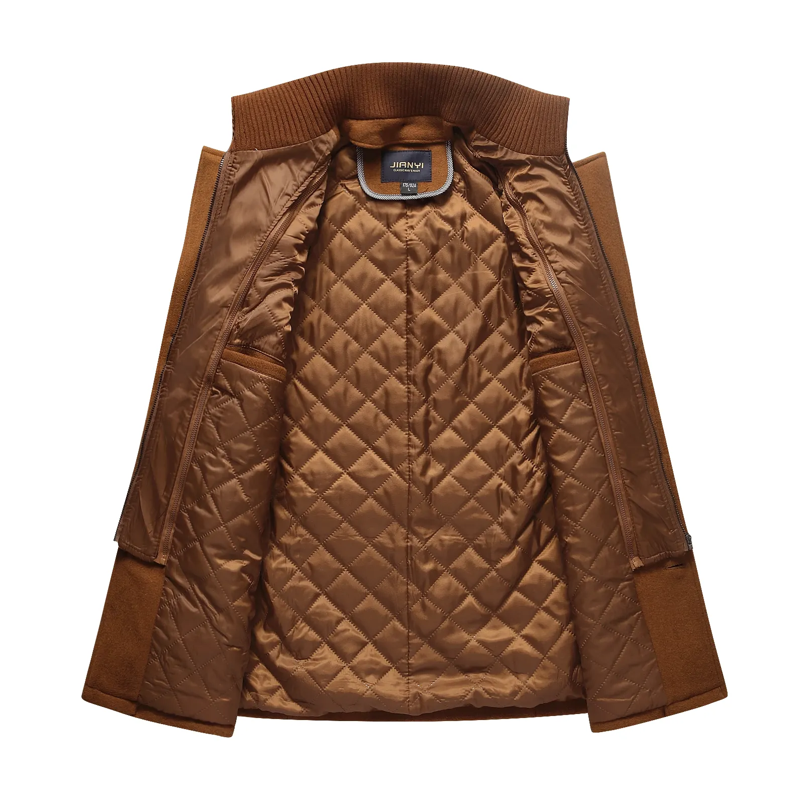 Men's Gentle Double Layered Wool Pea Coat