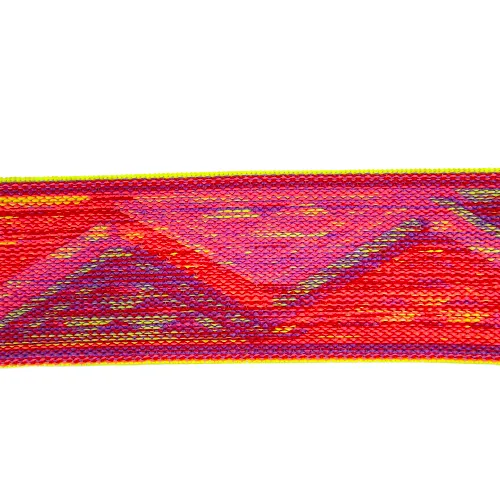 Multi-Color Fashionable Pyramid Design Woven Pattern Elastic