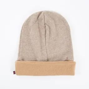 Neutral Cashmere Slouched Beanie