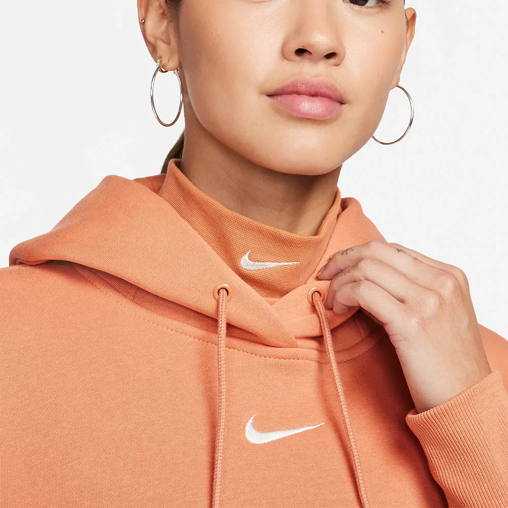 Áo Hoodie Nữ Nike Sportswear Phoenix Fleece - Cam
