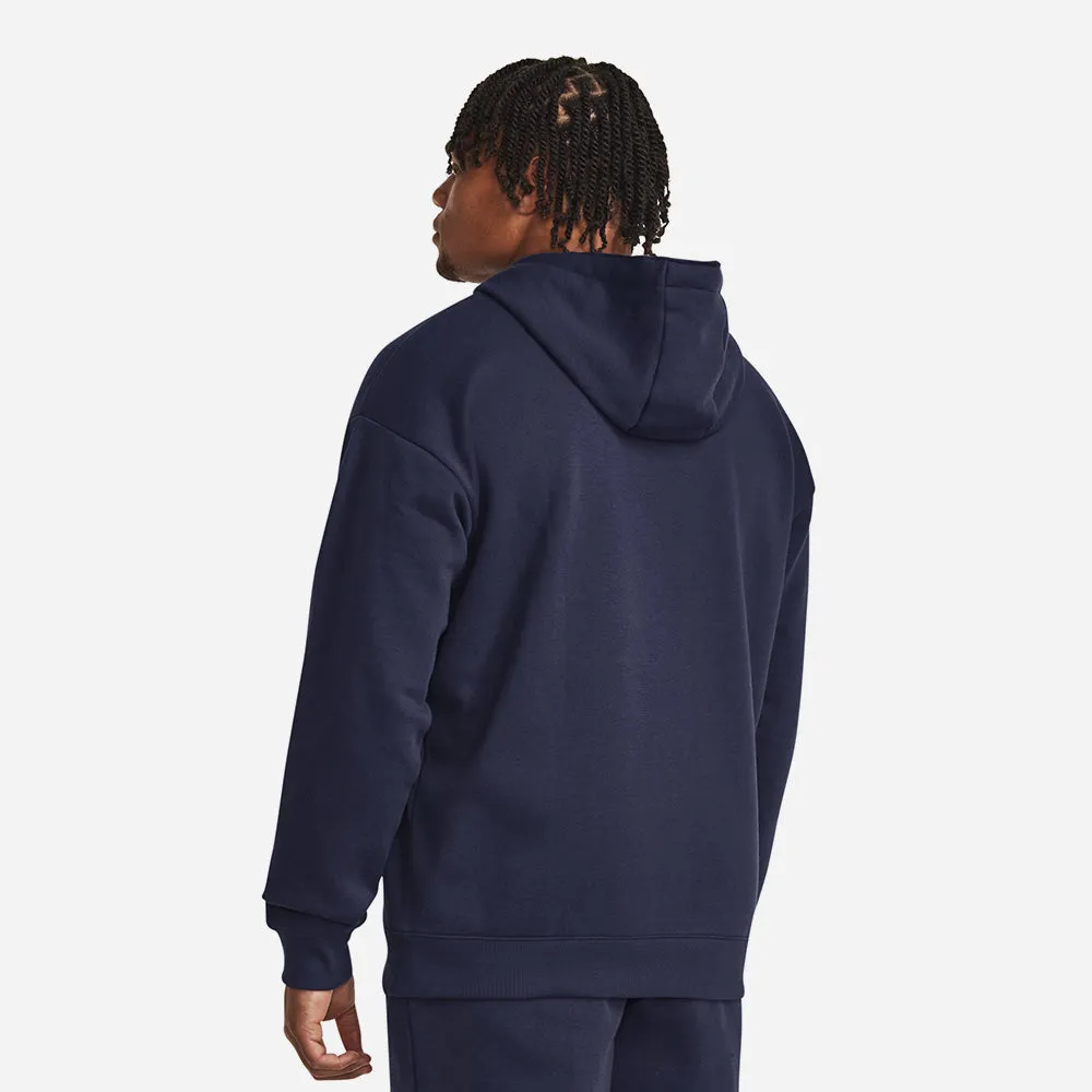 Áo Hoodie Under Armour Project Rock Rival Fleece - Xanh Navy