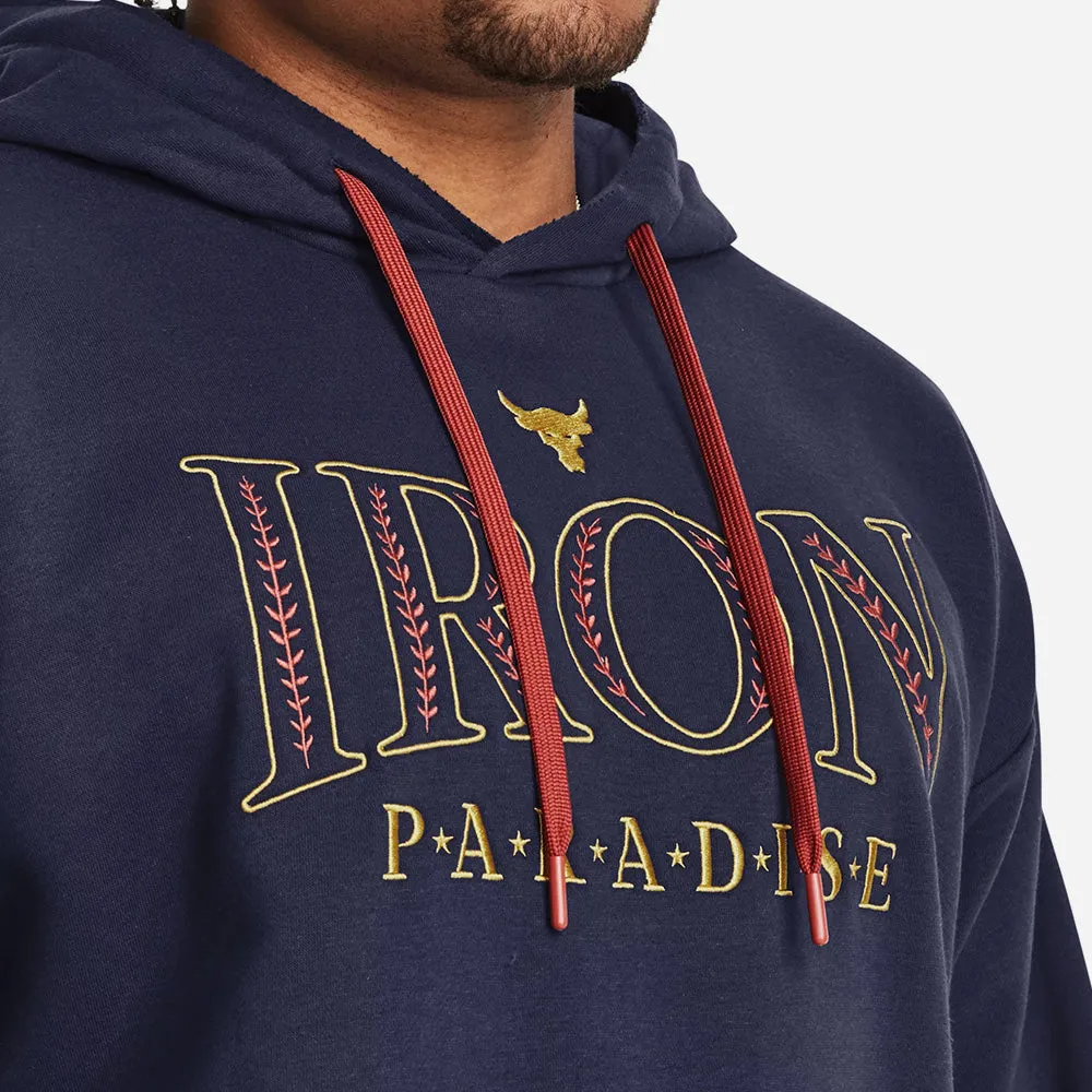 Áo Hoodie Under Armour Project Rock Rival Fleece - Xanh Navy